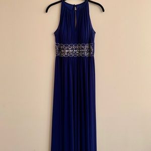 Sleeveless Beaded Gown